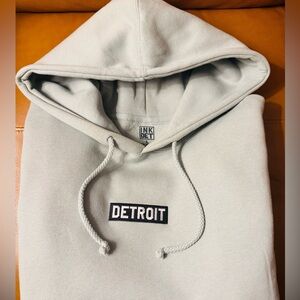 INK DET - Detroit Hoodie in Light Green / Gray